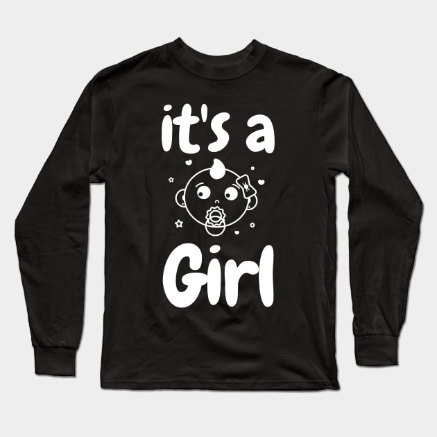 It's a Girl Long Sleeve T-Shirt by WR Merch Design